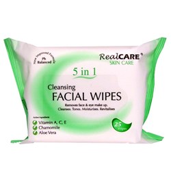 REAL CARE Facial cleansing wet wipes